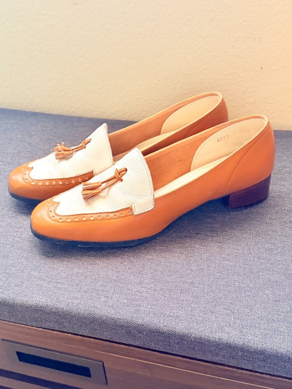 Vintage Magdesian's California Two Tone Tassel Loafers